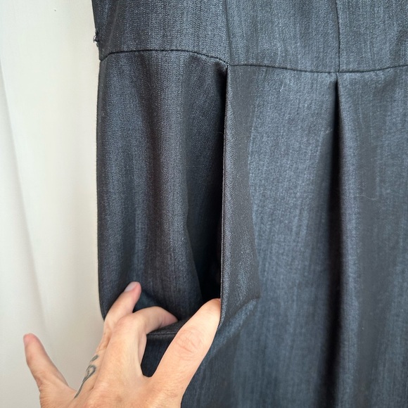 Calvin Klein Denim Flutter Sleeve Jumpsuit Navy Women’s Plus Size 18W Wide Leg - Picture 13 of 16